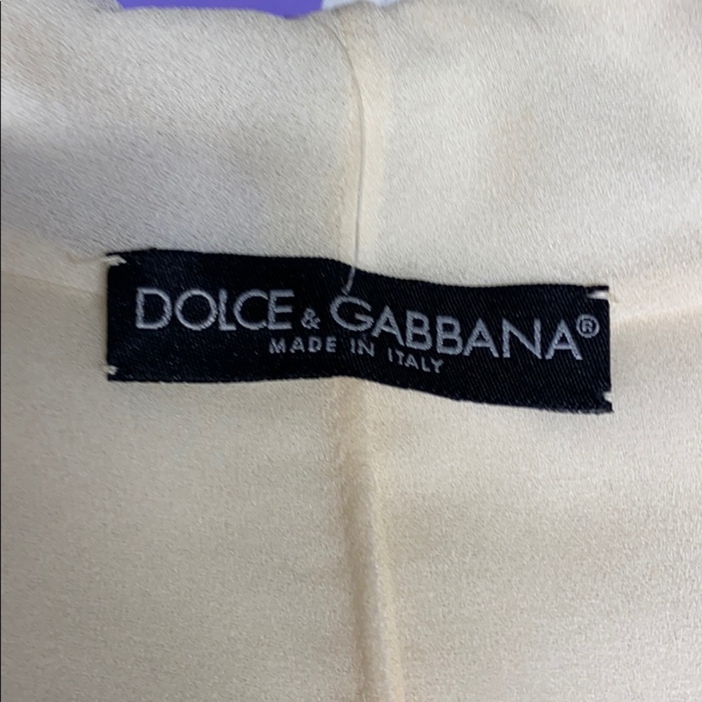 HP🥳 Dolce & Gabbana Crepe de Chine Blouse NWT M/L - Picture 4 of 11